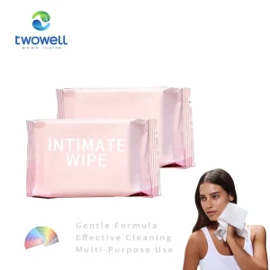 Disposable Non Woven Cleaning Tissue Female Hygiene Product Intimate Wipes Feminine Wipes with Private Label