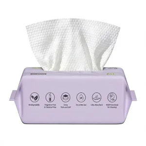 Disposable Nonwoven Facial Towels Ultra Soft Hypoallergenic Eco Friendly Dry Wet Wipes for Clean Facial Tissues Skin Care Makeup