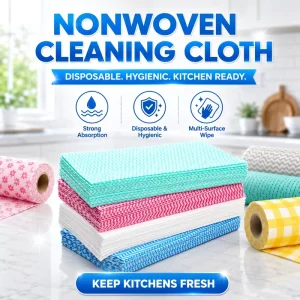 Disposable Nonwoven Oil-Absorbent Cleaning Wipes for Kitchen Grease Removal and Household Use
