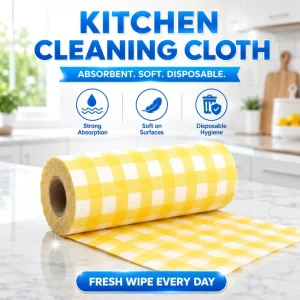 Disposable Nonwoven Oil-Absorbent Cleaning Wipes for Restaurant Industrial and Kitchen Use