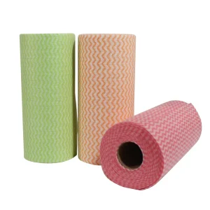 Disposable Nonwoven Polyester Viscose Cleaning Cloth for Kitchen and Bathroom