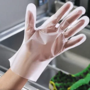 Disposable PE CPE Plastic Cleaning Gloves 100-Pack