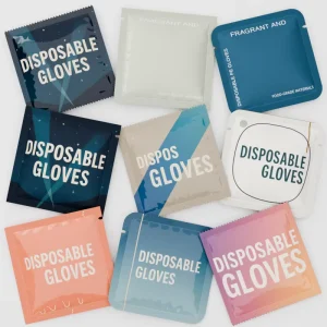 Disposable PE Gloves, Individually Wrapped, Food-Grade, Waterproof and Oil-Proof for Kitchen Catering and Cleaning