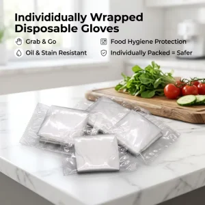 Disposable PE Plastic Food Handling Gloves for Home and Restaurant Use