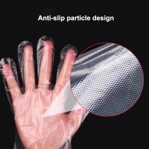 Disposable PE Plastic Gloves Tear Resistant Individual Pack for Burger Fried Chicken