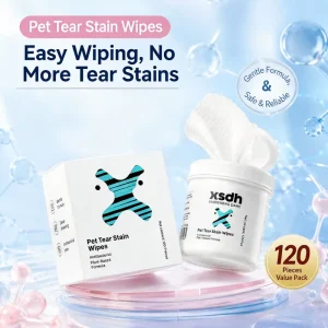 Disposable Pet Eye Wipes Mild Formula for Tear Marks and Daily Grooming