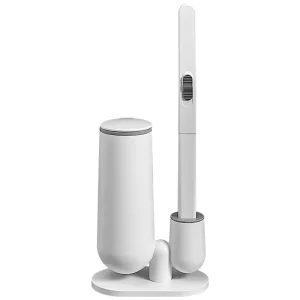 Disposable Plastic Handheld Toilet Brush Set Portable Multifunctional Toilet Cleaner with Cleaning Liquid No Dead Angle Design