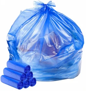 Disposable Plastic Trash Garbage Bags HDPE Large Extra Strong Sanitation Grade Household Commercial Bulk Pack Custom