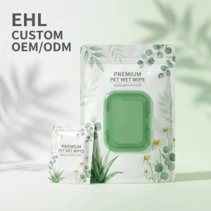 Disposable Portable Single Use Pet Wipes Hypoallergenic Customized Pet Cleaning Wipes for Sensitive Skin Eye Tear Stain Remover