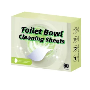 Disposable Scented Toilet Bowl Cleaning Sheets with Lemon and Lavender Fragrance