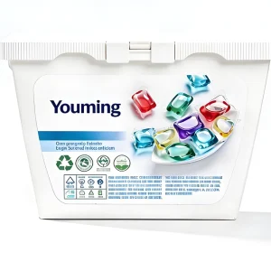 Disposable Single-Chamber Laundry Detergent Pods Anti-Bacterial Long-Lasting Fragrance Softening Gentle