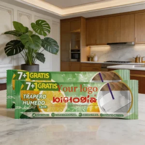 Disposable Spunlace Nonwoven Mop Wipes Large Size Floor Cleaning Wipes 20 x 30 cm