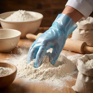 Disposable TPE Gloves, Waterproof, 100 Pcs/Box, for Kitchen, Catering, Food Processing, and Chemical Handling