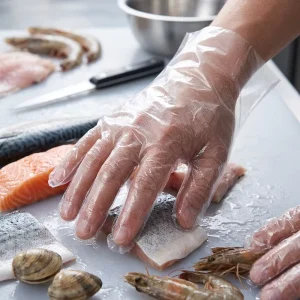 Disposable TPE PE Food Grade Kitchen Dishwashing Cleaning Household Waterproof Eco Friendly Medium Thickness Gloves