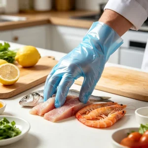 Disposable TPE Waterproof Medium Thickness Food Grade Kitchen Dishwashing Cleaning Household Plastic Gloves
