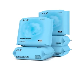 Disposable Thickened Facial Cleansing Tissues Pull Out Portable Small Pack Towels Dual Use Dry Wet Face Towels Personal Care