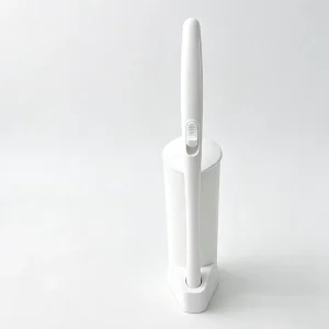 Disposable Toilet Brush Cleaning System 50 Refill Pads Soft Bristles Toilet Cleaning Head Wall Mounted Wand Kit Bathroom