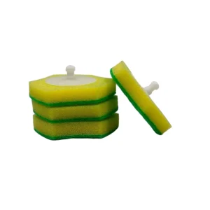 Disposable Toilet Brush Refill Heads with Square Sponge Block