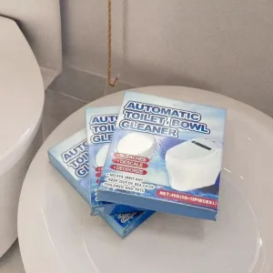 Disposable Toilet Cleaning Tablets Toilet Cleaner 10 59floz for Urine Stain & Odor Removal Leaves Rose Scent