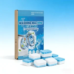 Disposable Washing Machine Cleaner Powerful Blue Solid Cleaning Tablets for Household