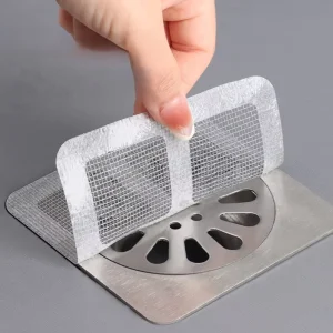 Disposable Waterproof Plastic Insect- and Hair-Proof Anti-Clogging Filter Screen Floor Stickers for Kitchen, Toilet and Bathroom