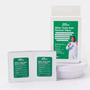 Disposable White Thobe Stain Remover Wipes 24 Pieces Water-Free Garment Cleaning Wipes