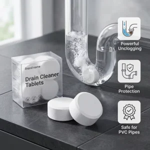 Disposal Drain Cleaner Tablets Foaming Kitchen Sink Cleaner Odor Eliminator Cleaning Tablets