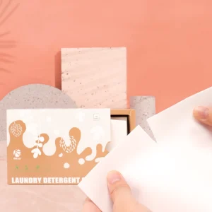 Dissolvable Laundry Detergent Sheets Paper Strips with Fragrance