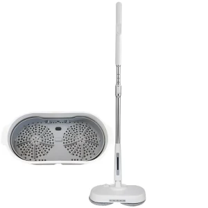 Double Self-Cleaning Electric Spin Mop Set with Drying Bucket