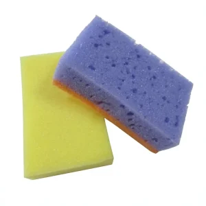 Double-Sided Dishwashing Sponge Scouring Pad and Cleaning Brush