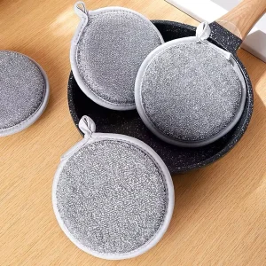 Double-Sided Dishwashing Sponge Scouring Pads for Bowls