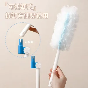 Double-Sided Electrostatic Disposable Duster with Extendable Adjustable Head, Fiber Material