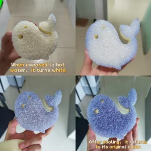Double-Sided Kitchen Smile Scrub Sponge