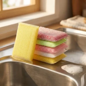 Double-Sided Multi-Purpose Soft Kitchen Dishwashing Scrubber Sponge