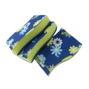 Double-Sided Non-Scratch Dishwashing Scrub Sponge and Scouring Pad