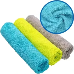 Double Sided Scrub Microfiber Cleaning Cloths for Kitchen Dish Wiping