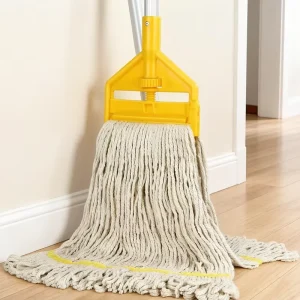 Double-Sided Sponge Mop with Fast Water Draining for Household Floor Cleaning