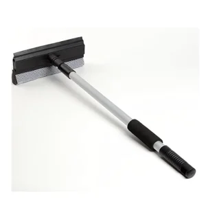 Double sided Sponge Rubber Extruded Telescopic Twist Lock Pole Household Cleaning Tool