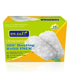 Dr.easy Electrostatic Dust Removal Superfine Microfiber Leather Duster Ellipse Shape Adsorbs Dust Dead Corners Multifunction