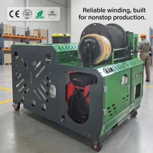 Drain Cleaning Equipment High Pressure Washer 200 Bar Diesel Sewer Pipe Cleaner Machine