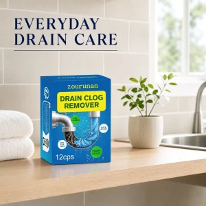 Drain Clog Remover Pipe Cleaning Agent Sink Dredge Tablets 12 PCS