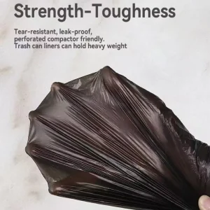 Drawstring Garbage Bags Heavy Duty Plastic Trash Bags on Roll for Kitchen and Office
