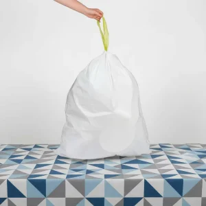 Drawstring PE Disposable Garbage Bag Roll for Gardens Homes Bathrooms