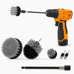 Drill Brush Set 6pcs Multifunction Power Electric Brushes for Toilet Bathroom Cleaning and Car Detailing Cleaning