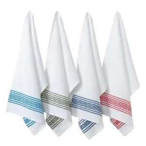 Drop Shipping Eco friendly Quick Dry Woven Polyester Cotton Yarn Dyed Jacquard Waffle Tea Towel Nordic Style Absorbent Kitchen