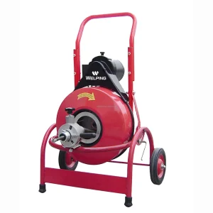 Drum Drain Cleaner for Pipes Lavatories and Bathrooms Sewer Drain Cleaning Machine with 12.7mm Cable