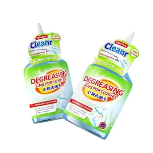Dry Cleaning Agent Eco-Friendly Liquid 15-30% Active Enzyme Degreasing Stain Remover for Apparel Oil Stains Made China