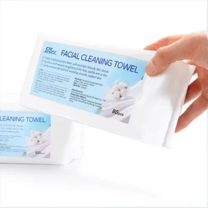 Dry Disposable Plant Fibers Facial Cleansing Towels Lint Free Skin Friendly Soft Thick 21x20cm Large Size Private Lable