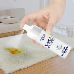 Dry Stain Remover Cleaning Liquid Spray for Stubborn Stains on Clothes and Carpet