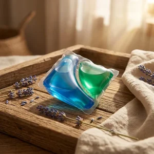 Dual Chamber Eco Friendly Gel Laundry Detergent Pods Low Foam Easy Rinse Long Scent Fabric Care Universal Compatibility